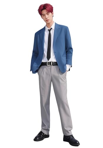 DAZCOS Anime Jiji Cosplay Kostüm Uniform Set Outfit mit Bindegürtel und Ohrringen für Halloween Party, Blau, M DAZCOS Anime Jiji Cosplay Kostüm Uniform Set Outfit mit Bindegürtel und Ohrringen für Halloween Party, Blau, M von DAZCOS