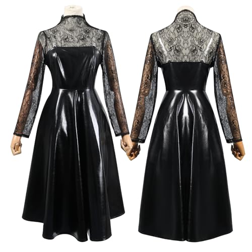 DAZCOS Anime Osaragi Cosplay-Kostüm für Damen, schwarzes Kleid, komplettes Set für Halloween-Party, Größe L von DAZCOS