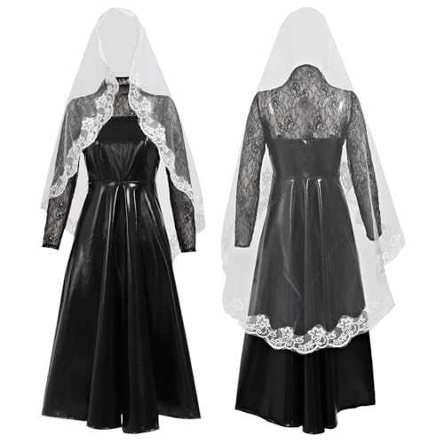 DAZCOS Anime Osaragi Cosplay-Kostüm für Damen, schwarzes Kleid, komplettes Set für Halloween-Party, Größe XS von DAZCOS