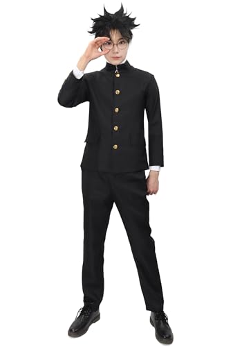 DAZCOS Anime Takakura Ken Cosplay-Kostüm für Erwachsene und Herren, schwarze Uniformen, Jacke, Mantel, Hose mit Brille, Outfits für Halloween, Größe M DAZCOS Anime Takakura Ken Cosplay-Kostüm für Erwachsene und Herren, schwarze Uniformen, Jacke, Mantel, Hose mit Brille, Outfits für Halloween, Größe M von DAZCOS
