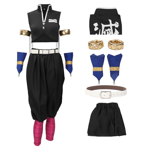DAZCOS Anime Tengen Uzui Komplettes Cosplay-Kostüm-Outfit-Set für Erwachsene, Damen, Party, Halloween, Größe S von DAZCOS