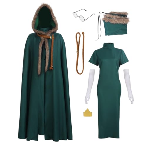 DAZCOS Cosplay-Kostüm für Damen, Hasen-Umhang, grünes Kleid für Halloween, Größe M DAZCOS Cosplay-Kostüm für Damen, Hasen-Umhang, grünes Kleid für Halloween, Größe M von DAZCOS