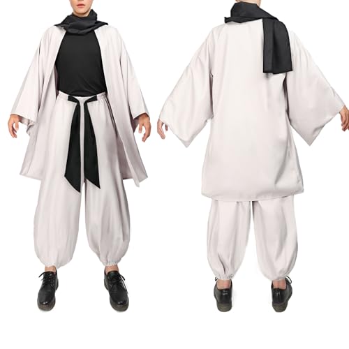 DAZCOS Toji Cosplay-Kostüm-Set für Herren, US-Größe, Haori mit Schal, dehnbare Kleidung, Hose, Outfit (XS) von DAZCOS