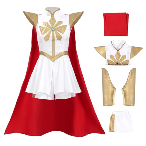 DAZCOS Damen Shera Cosplay Kostüm Kleid mit Umhang - Weiß - XX-Large DAZCOS Damen Shera Cosplay Kostüm Kleid mit Umhang - Weiß - XX-Large von DAZCOS