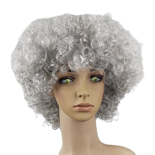 DAZZLEEX Bunte Haarabdeckung für Fußballspiele, Afro-Kopfbedeckung, um individuellen Stil zu präsentieren (grau) von DAZZLEEX