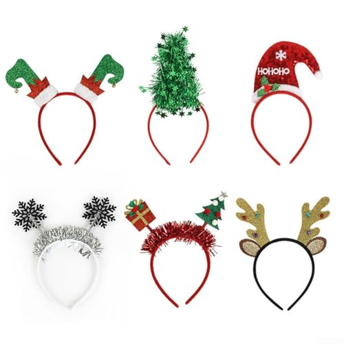 DAZZLEEX Verschönern Sie Ihre Feiertage mit unserem bezaubernden 6-teiligen Elchgeweih Haar-Accessoire-Set für unvergessliche Partys DAZZLEEX Verschönern Sie Ihre Feiertage mit unserem bezaubernden 6-teiligen Elchgeweih Haar-Accessoire-Set für unvergessliche Partys von DAZZLEEX