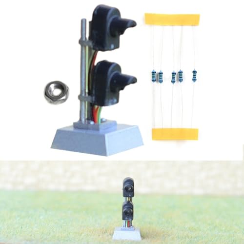 Dual Target Zwerg Suchscheinwerfer Signalsystem für HO Scale Model Train Scenery von DAZZLEEX