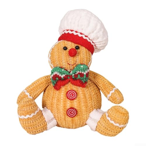 Handgefertigte Plüschpuppen für einen fröhlichen Weihnachtsbaum (B) von DAZZLEEX