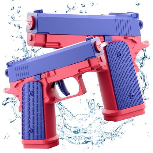 2 Stück Wasserpistolen für Kinder,Mini Wasserpistolen,Wasserpistole mit großer Reichweite,Premium Wasserpistolen Set,für Sport,Pools,Strände und Wasserschlachten im Freien von DAZZTIME