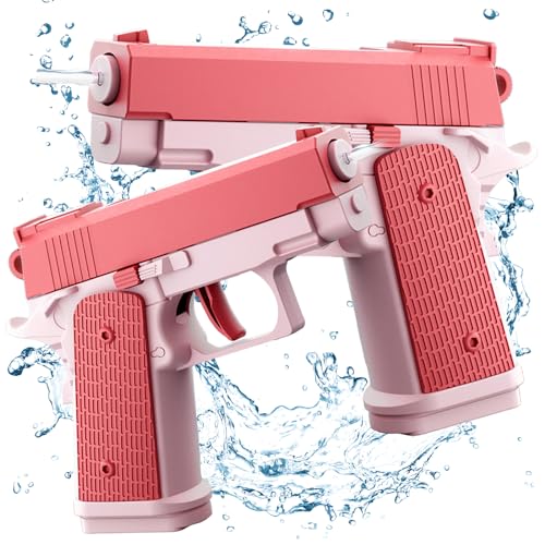 2 Stück Wasserpistolen für Kinder,Mini Wasserpistolen,Wasserpistole mit großer Reichweite,Premium Wasserpistolen Set,für Sport,Pools,Strände und Wasserschlachten im Freien von DAZZTIME