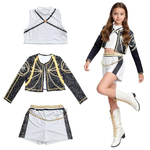 DAZZTIME Kostüm Mädchen,Kostüm für Mädchen,Halloween Party Karneval Outfits,Kostüme Charakter Verkleidung,Bühne Rollenspiel,für Karneval Halloween,Fasching,Mottoparty von DAZZTIME