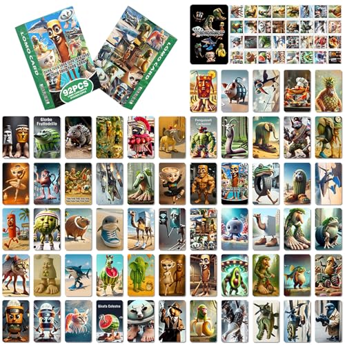 DAZZTIME Sammelkartenspiel,92 Stück Trading Card Game,Cartoon Karten,Sammelkarten Set,Kartenspiel für Kinder und Sammler,Kartenspiel für die Famile,für Kinder,Jugendliche,Feste und Partys von DAZZTIME