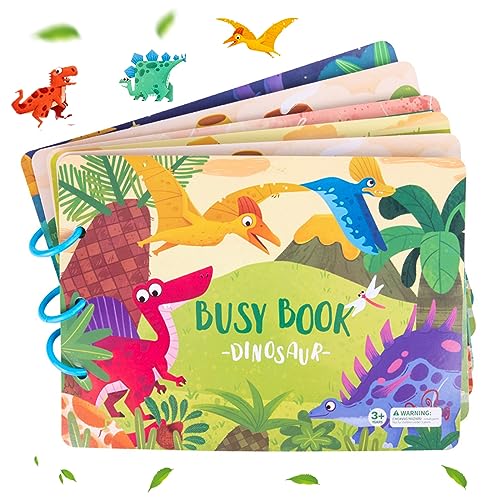 DAZZTIME Montessori Quiet Book,Quiet Book Montessori Spielzeug,Interactive Busy Book,Ruhiges Buch Montessori for Toddlers,Educational Toy Book von DAZZTIME