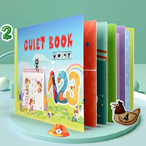 Montessori Quiet Book,Quiet Book Montessori Spielzeug,Interactive Busy Book,Ruhiges Buch Montessori for Toddlers,Educational Toy Book von DAZZTIME