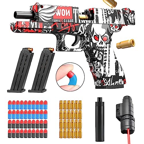 Spielzeug Pistole,Schaumstoff-Blaster,Kinder Pistole,Soft Foam Bullet Blaster Toy,Schaumstoff-Blaster Toy Gun,12+ Kindergeschenke von DAZZTIME