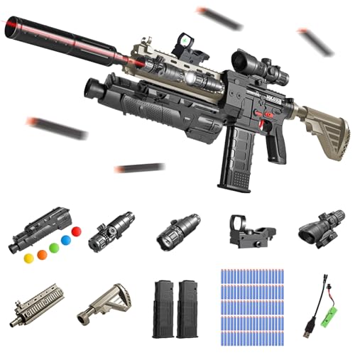 Spielzeug Pistole,Schaumstoff-Spielzeugpistole,Spielzeugpistole,Soft Bullet Toy Pistole,mit Automatischem Auswurf,Weichen Kugeln und Magazin,für Erwachsene&18+Kindergeschenke Spielzeug Pistole,Schaumstoff-Spielzeugpistole,Spielzeugpistole,Soft Bullet Toy Pistole,mit Automatischem Auswurf,Weichen Kugeln und Magazin,für Erwachsene&18+Kindergeschenke von DAZZTIME