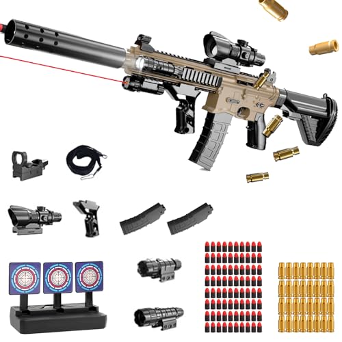 Spielzeug Pistole Kinder,Soft Bullet Gun,Spielzeugpistole,Schaumstoff-Blaster Toy Gun,Schaumstoff Pistole,Toy Foam Blasters Shell Ejecting,Toy Guns für Kinder ab 14 Jahren von DAZZTIME