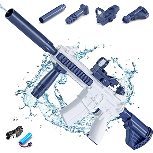 Wassergewehr Spielzeug für Kinder und Erwachsen,Elektrische Wasserpistole,Wasser Spritzen Guns Hohe Kapazität Sommer Outdoor Pool Wasser Kampf von DAZZTIME