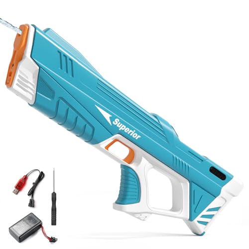Wasserpistole Elektrisch,Elektrische Wasserpistole für Erwachsene und Kinder,Water Gun Spielzeug für Kinder,Electric Water Gun,Große Kapazität,Strandparty Spielzeug,für Pool von DAZZTIME