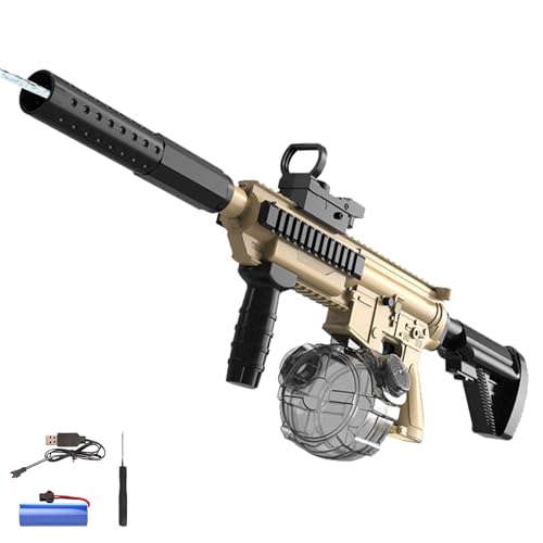 Wasserpistole Elektrisch,Elektrische Wasserpistole für Erwachsene und Kinder,Water Gun Spielzeug für Kinder,Electric Water Gun,Große Kapazität,Strandparty Spielzeug,für Pool von DAZZTIME