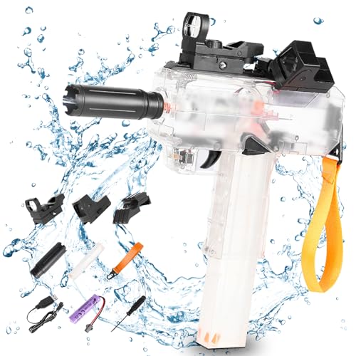 Wasserpistole Spielzeug,Wasserpistole Elektrisch,Elektrisch Automatische Wasserpistole Große Reichweite Wasserspritzpistole für Kinder Erwachsene Outdoor,Strand,Pool,Party Wasserpistole Spielzeug,Wasserpistole Elektrisch,Elektrisch Automatische Wasserpistole Große Reichweite Wasserspritzpistole für Kinder Erwachsene Outdoor,Strand,Pool,Party von DAZZTIME