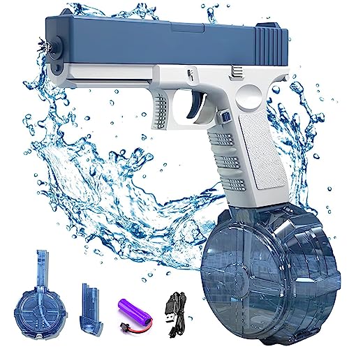 DAZZTIME Elektrische Wasserpistole für Erwachsene und Kinder, Spielzeug,32ft Reichweite Wasserspielzeug Sommer Partys Schwimmbad von DAZZTIME