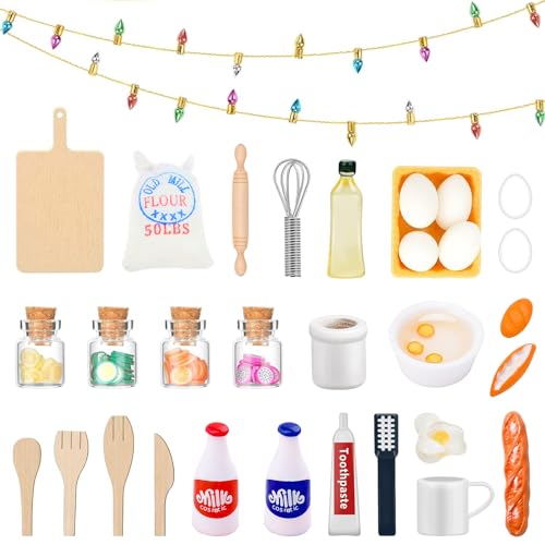 Wichtel Zubehör Weihnachten,32 PCS Weihnachtswichtel Tür Set,Weihnachtswichtel Tür mit Lichterkette,Wichteltürset,Wichtel Zubehör Backset,für Weihnachten, DIY Geschenk für Kinder Wichtel Zubehör Weihnachten,32 PCS Weihnachtswichtel Tür Set,Weihnachtswichtel Tür mit Lichterkette,Wichteltürset,Wichtel Zubehör Backset,für Weihnachten, DIY Geschenk für Kinder von DAZZTIME
