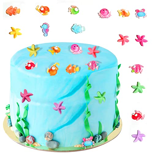 DBALL 15 Stücke Meerestiere Miniatur Deko Torte Dekoration Ozean Mikrolandschaft Tropischer Fisch Krabbe Clownfisch Seestern Harz DIY Zubehör für Strand Hawaiisch Thema Geburtstag Party DBALL 15 Stücke Meerestiere Miniatur Deko Torte Dekoration Ozean Mikrolandschaft Tropischer Fisch Krabbe Clownfisch Seestern Harz DIY Zubehör für Strand Hawaiisch Thema Geburtstag Party von DBALL