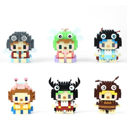 DBPBToU 6 Pack Mini Building Blocks Set, Bausteine Spielzeug für Kinder Party, Geschenke für Kinder, Jungen, Mädchen 6+ (Insekten) von DBPBToU