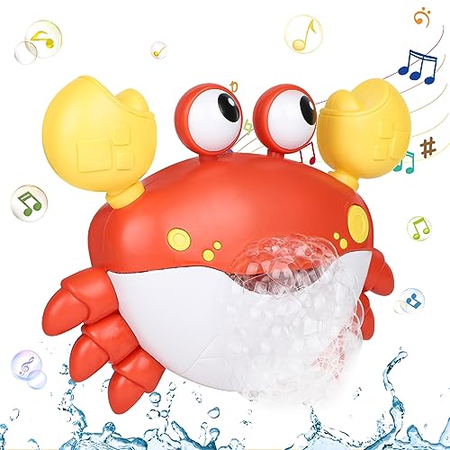 DBREAKS Automatischer Krabbe Badewannenspielzeug, Wasserspielzeug Kinder, Badespielzeug Seifenblasenbad Baby ab 3-6 Jahr, Seifenblasenmaschine DBREAKS Automatischer Krabbe Badewannenspielzeug, Wasserspielzeug Kinder, Badespielzeug Seifenblasenbad Baby ab 3-6 Jahr, Seifenblasenmaschine von DBREAKS
