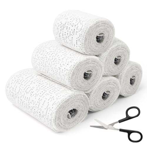 5/7.5/10cm x 2.7m Gips Abdruck Binden, 6 Babybauch Gipsbinden, Gipsbinden Set mit Schere, Gipsbinden zum Basteln, Schnelltrocknend Gipsbinden für Gipsabdruck, Gipsbinde Rolle für Modellierformen Maske 5/7.5/10cm x 2.7m Gips Abdruck Binden, 6 Babybauch Gipsbinden, Gipsbinden Set mit Schere, Gipsbinden zum Basteln, Schnelltrocknend Gipsbinden für Gipsabdruck, Gipsbinde Rolle für Modellierformen Maske von DBTW