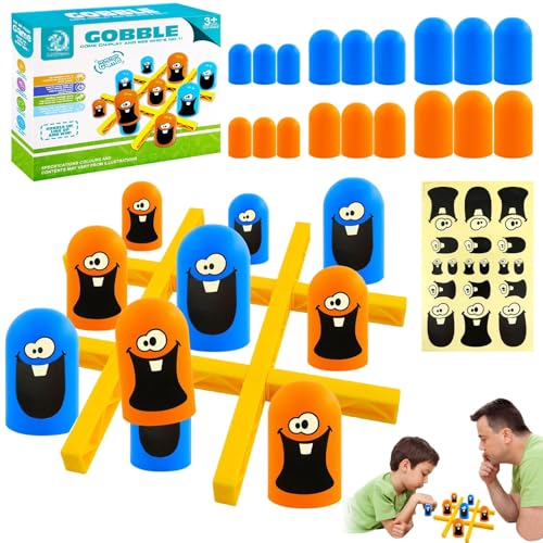 Tic Tac Toe Spiel,Brettspiel Interaktives Tischspiele,Big Eat Small Game,Eltern Kind Interaktion Kinder Spiele,Klassisches Familien Brettspiel,Interaktives Tischspiele-Spiel für Eltern Kinder von DBZMODISCH
