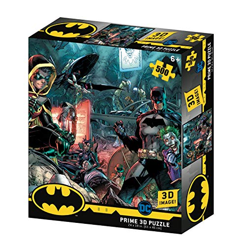 DC Comic 32573 Batman and Robin Puzzle mit 3D-Effekt, Mehrfarbig von DC Comic