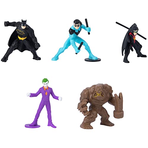 DC Comics, Batman, Robin, Nightwing vs The Joker, Clayface 5 Stück, 5,1 cm Actionfiguren, Kinderspielzeug für Jungen und Mädchen ab 3 Jahren DC Comics, Batman, Robin, Nightwing vs The Joker, Clayface 5 Stück, 5,1 cm Actionfiguren, Kinderspielzeug für Jungen und Mädchen ab 3 Jahren von DC Comics