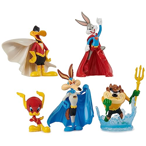 DC Comics, Looney Tunes Mash-Up Pack Limited Edition WB 100 Geburtstag 5 Looney Tunes x DC Minifiguren Superhelden-Spielzeug für Kinder 10,2 cm für Jungen und Mädchen von DC Comics