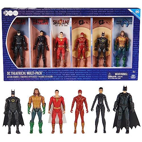 DC Comics 6 Stück Superhelden Figuren zum Sammeln Geburtstag WB Superhelden Spielzeug für Jungen ab 3 Jahren von DC Comics