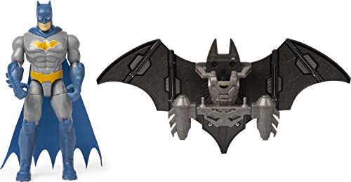 BATMAN DC Comics 10,2 cm Mega-Gear-Deluxe-Actionfigur mit transformierender Rüstung von Spin Master