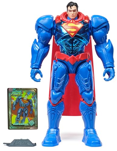 DC Metal Force Superman Action-Figur, 30cm groß, mit 8 Bewegungspunkten für actionreiche Abenteuer. Für Kinder ab 4 Jahren von DC Comics