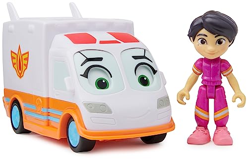 Disney Junior Firebuds, Violet and Axl, Actionfigur und Krankenwagen Spielzeug mit interaktiver Augenbewegung, Kinderspielzeug für Jungen und Mädchen ab 3 Jahren Disney Junior Firebuds, Violet and Axl, Actionfigur und Krankenwagen Spielzeug mit interaktiver Augenbewegung, Kinderspielzeug für Jungen und Mädchen ab 3 Jahren von DC Comics