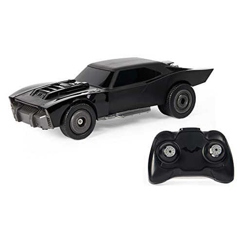 DC Comics, The Batman Batmobile Ferngesteuertes Auto mit offiziellem Batman-Film-Styling, Kinderspielzeug für Jungen und Mädchen ab 4 Jahren von DC Comics