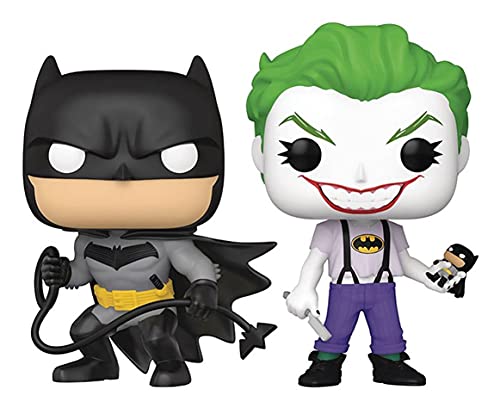 dc comics 56117 Pop DC Heroes White Knight: Batman & Joker PVC-Figur, Einfarbig, Mehrfarbig, One Size von Funko