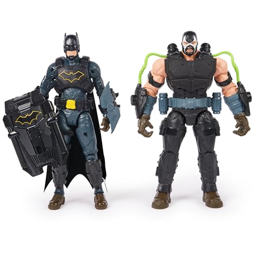 DC Comics, Batman Adventures Battle Pack, Bane and Batman Action Figures Set, 14 Armor Accessories, 12-inch Super Hero Kids Toy for Boys & Girls von Spin Master