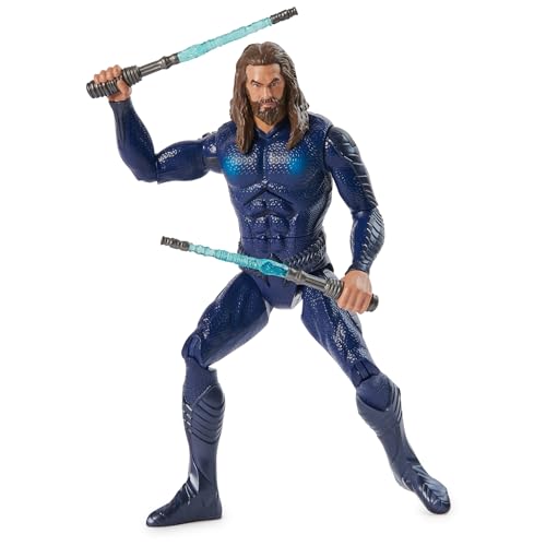 DC Comics, Double Strike Aquaman Actionfigur, 30 cm, Tarnanzug, Lichter und Geräusche, 11 Artikulationspunkte, Superhelden-Kinderspielzeug zum Sammeln für Jungen DC Comics, Double Strike Aquaman Actionfigur, 30 cm, Tarnanzug, Lichter und Geräusche, 11 Artikulationspunkte, Superhelden-Kinderspielzeug zum Sammeln für Jungen von DC
