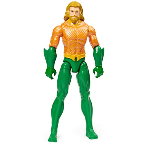 DC Comics Aquaman 30cm-Actionfigur im authenthischen Comic-Design mit 11 Bewegungspunkten. Ab 3 Jahren von DC