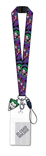 DC The Joker Schlüsselband mit PVC-Anhänger, Violett von DC