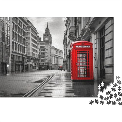 London Street Szene Puzzle 1000 Teile - Puzzle Für Erwachsene, Puzzle, Puzzlespiel Erwachsenen Puzzlespiel Puzzel 1000pcs (75x50cm) von DCABEIOOE