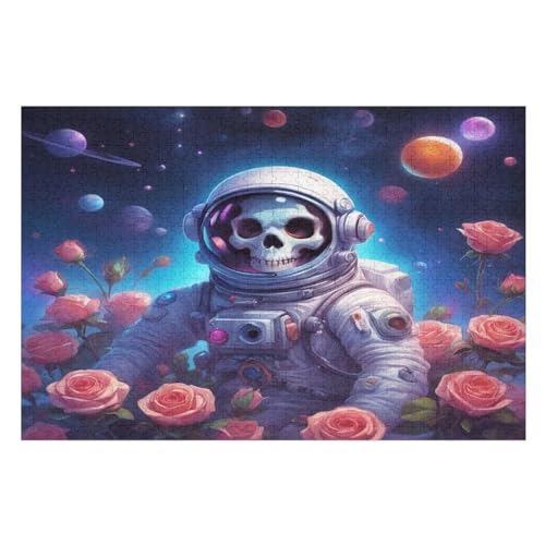 1000 Teile Puzzle Für Jugendliche,Skelettastronaut Puzzles,Erwachsenenpuzzle,Holzpuzzles,Dekompressionsspiel,Spielzeugpuzzles （75×50cm） von DCCCY