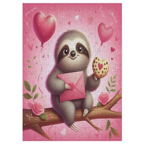 300 Teile Puzzle Für Jungen Und Mädchen, Standard-Puzzles Cute Sloth, Familienspiele, 42×30cm 300 Teile Puzzle Für Jungen Und Mädchen, Standard-Puzzles Cute Sloth, Familienspiele, 42×30cm von DCCCY