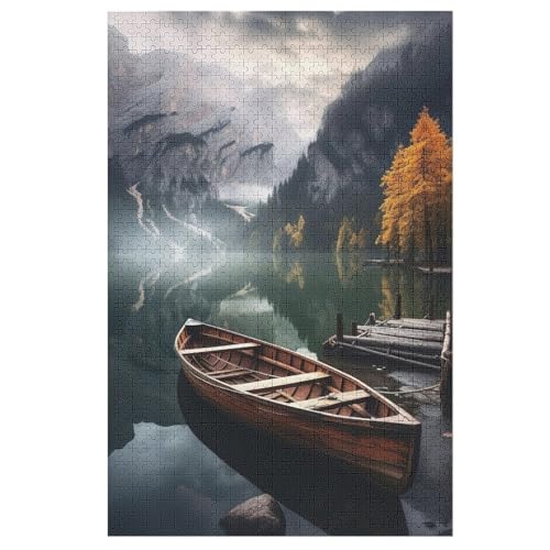 Ätherischer See Puzzles 1000 Teile Erwachsener Kniffel Spaß Für Die Ganze Familie, Holzpuzzle Kinder Erwachsene, Impossible Puzzle Schwer 78×53cm von DCCCY