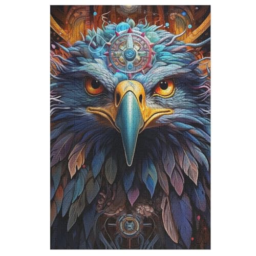Adler-Puzzlespiel Aus Holz, 1000 Puzzleteile, Puzzle Für Teenager Und Erwachsene, Kreatives Spielzeug, Puzzles, 78×53cm von DCCCY
